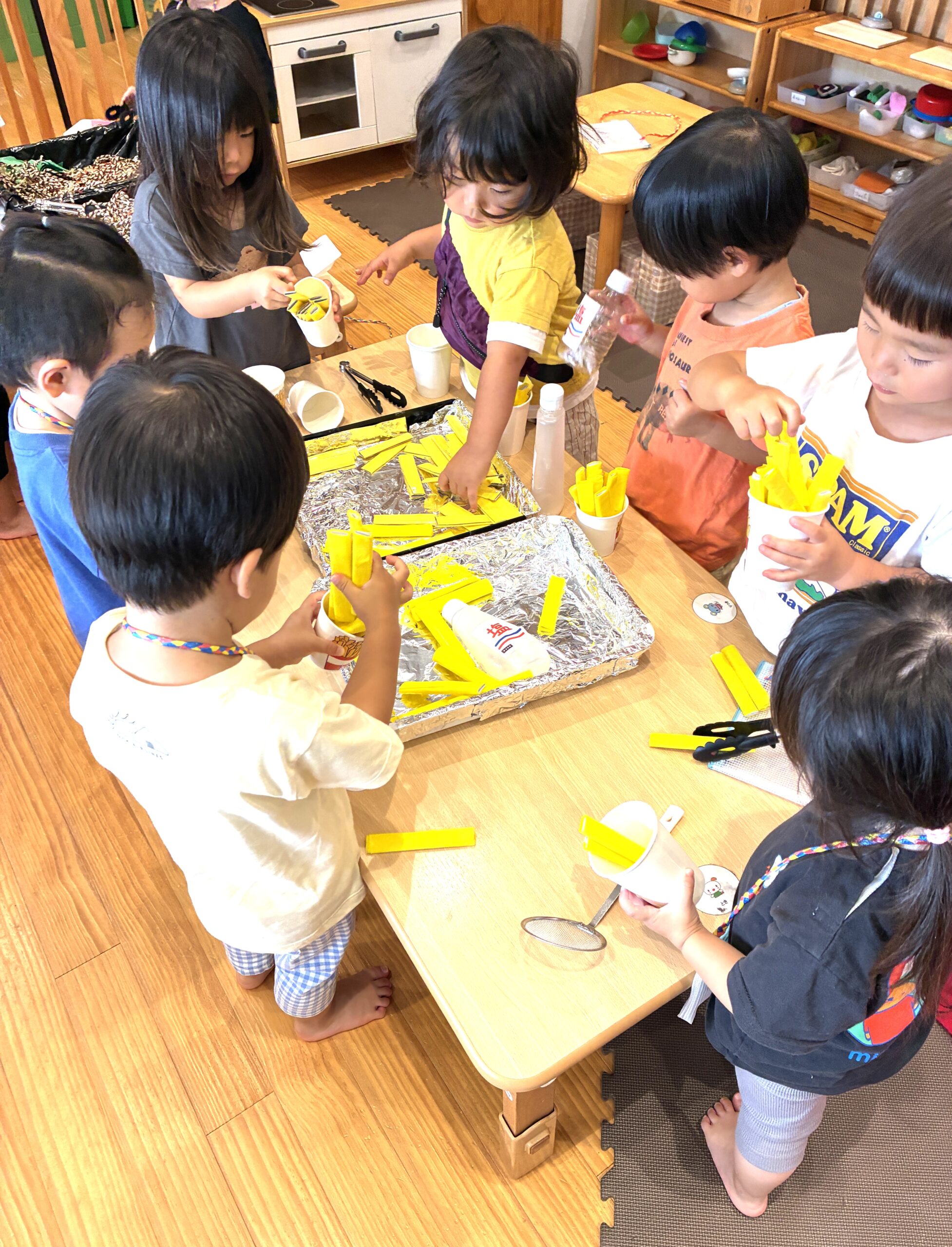 2歳児さんの夏祭りごっこ！子どもたちの大好きなポテト屋さん～♬